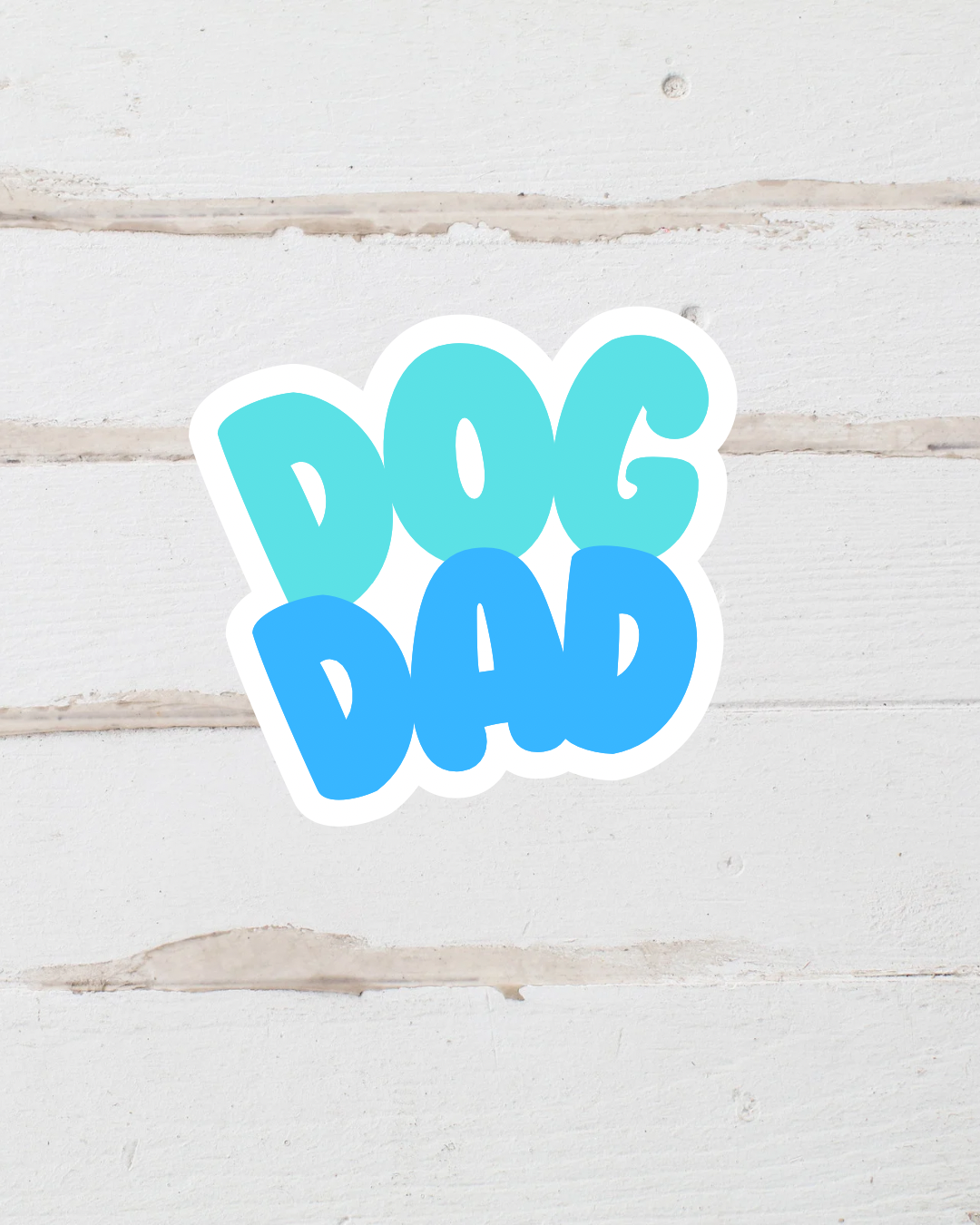 Sticker - Dog Dad - Blue