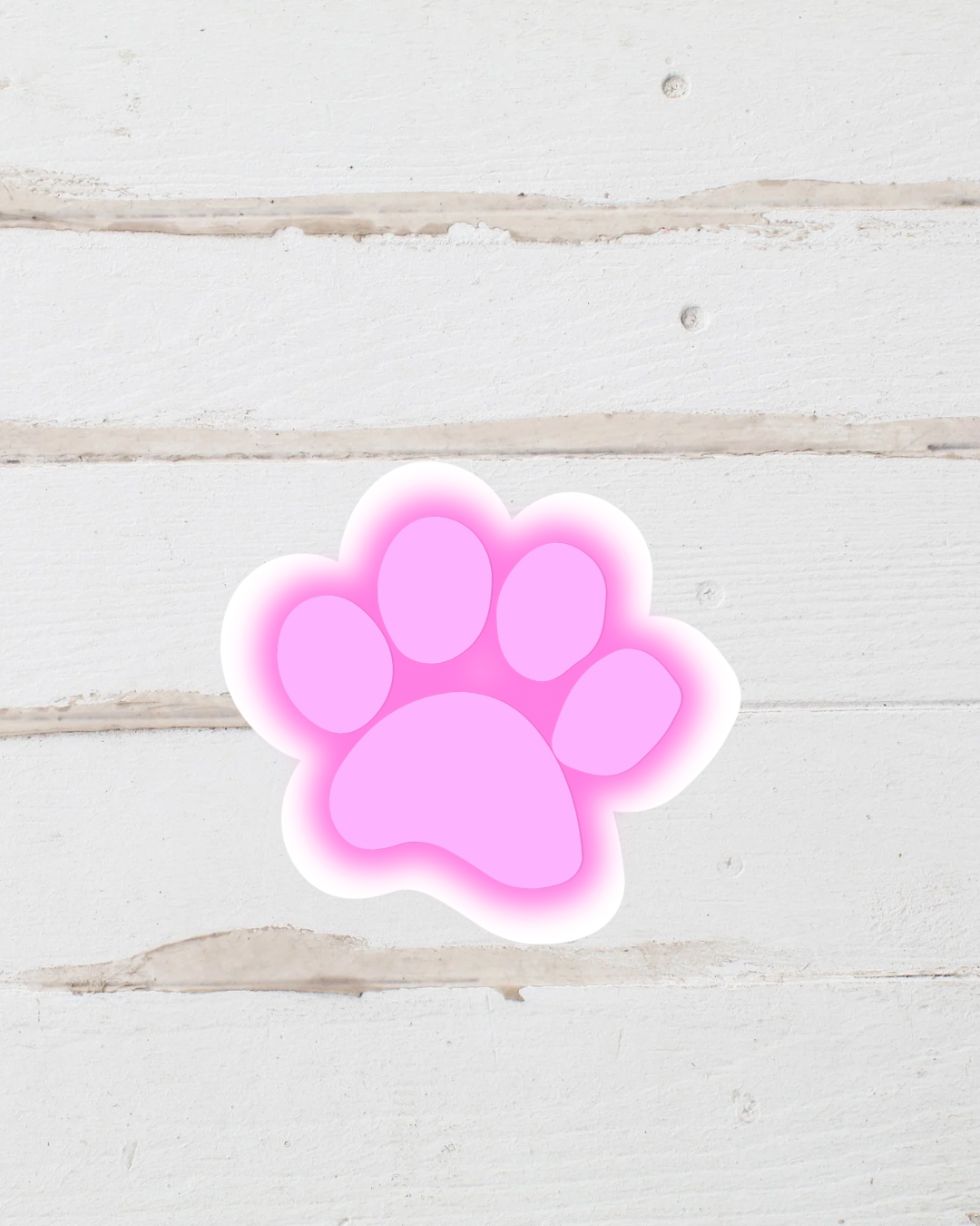 Sticker - Dog Paw Pink