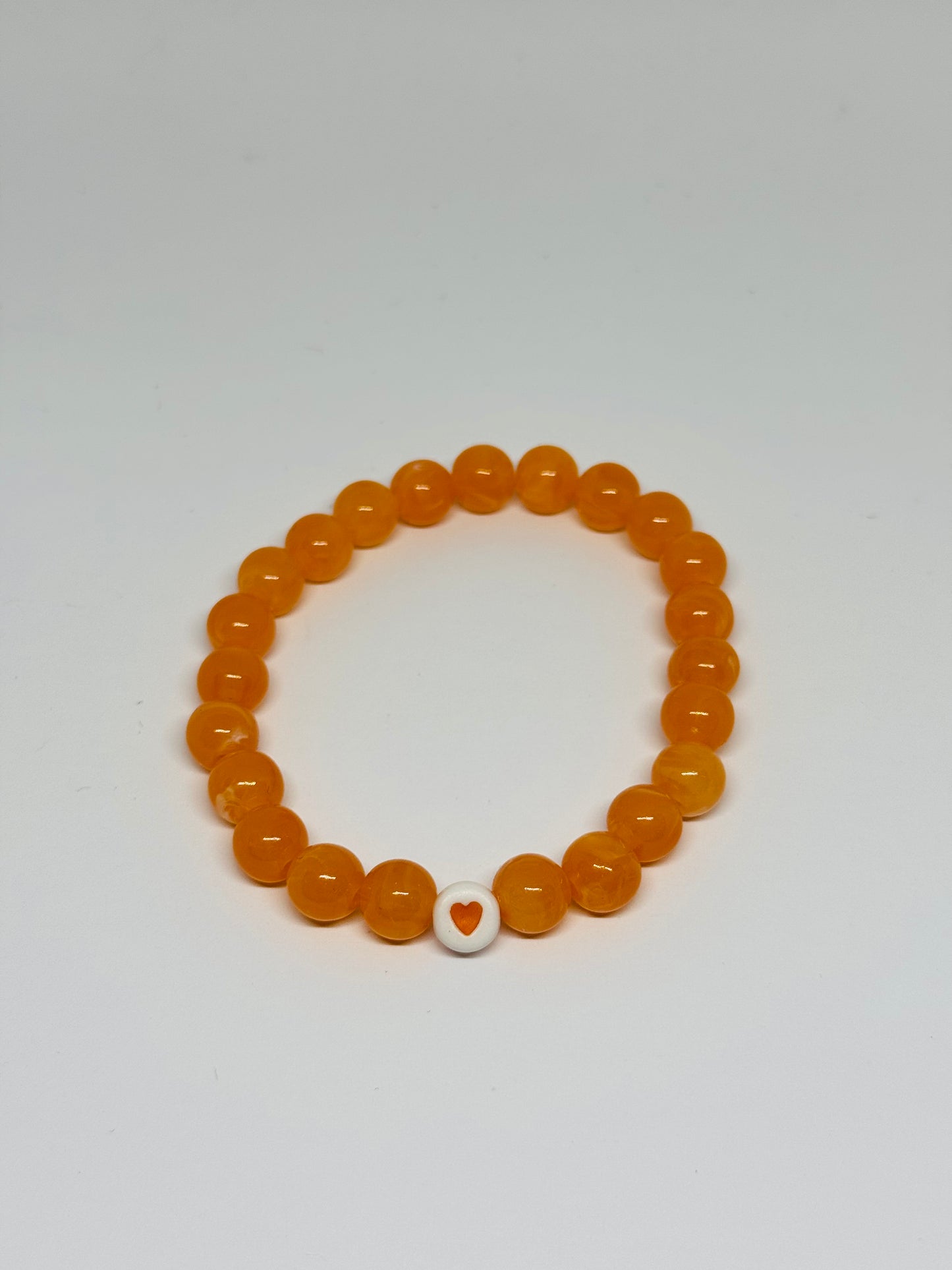 Glass Beaded Bracelet - Heart