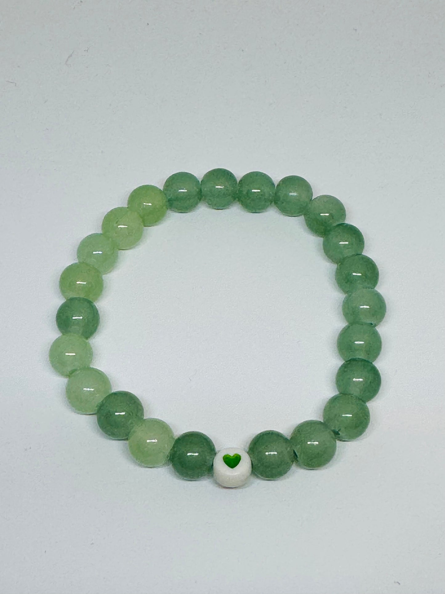 Glass Beaded Bracelet - Heart