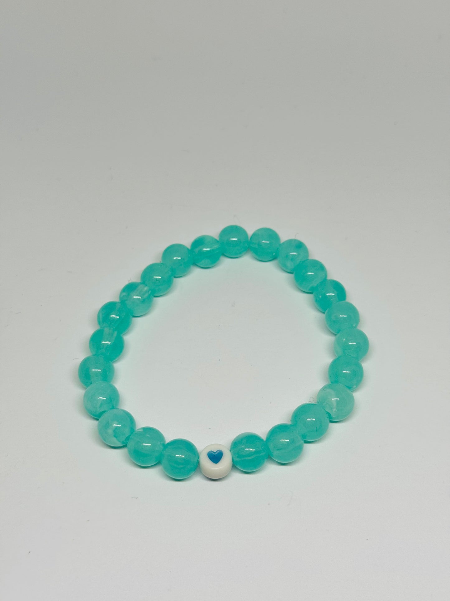 Glass Beaded Bracelet - Heart