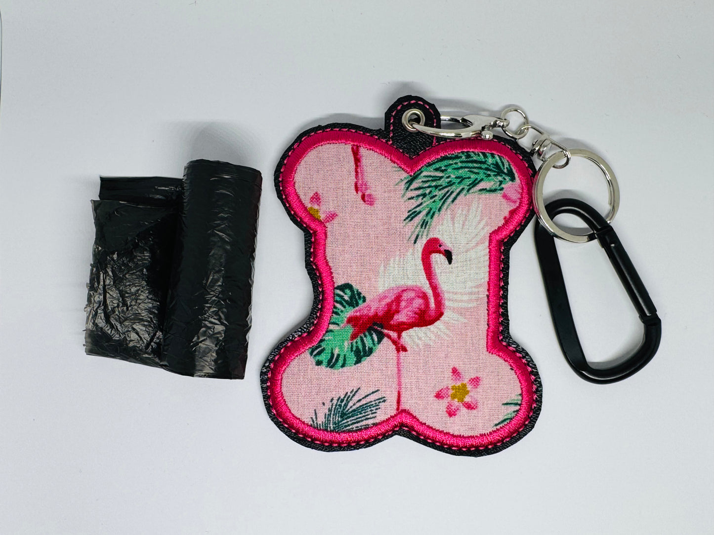 Poo Bag Holder - Pink Flamingo