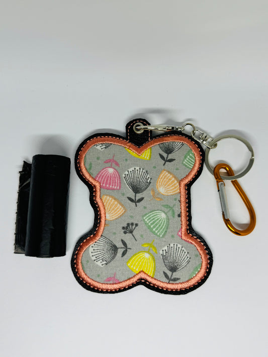 Poo Bag Holder - Muted Bloom