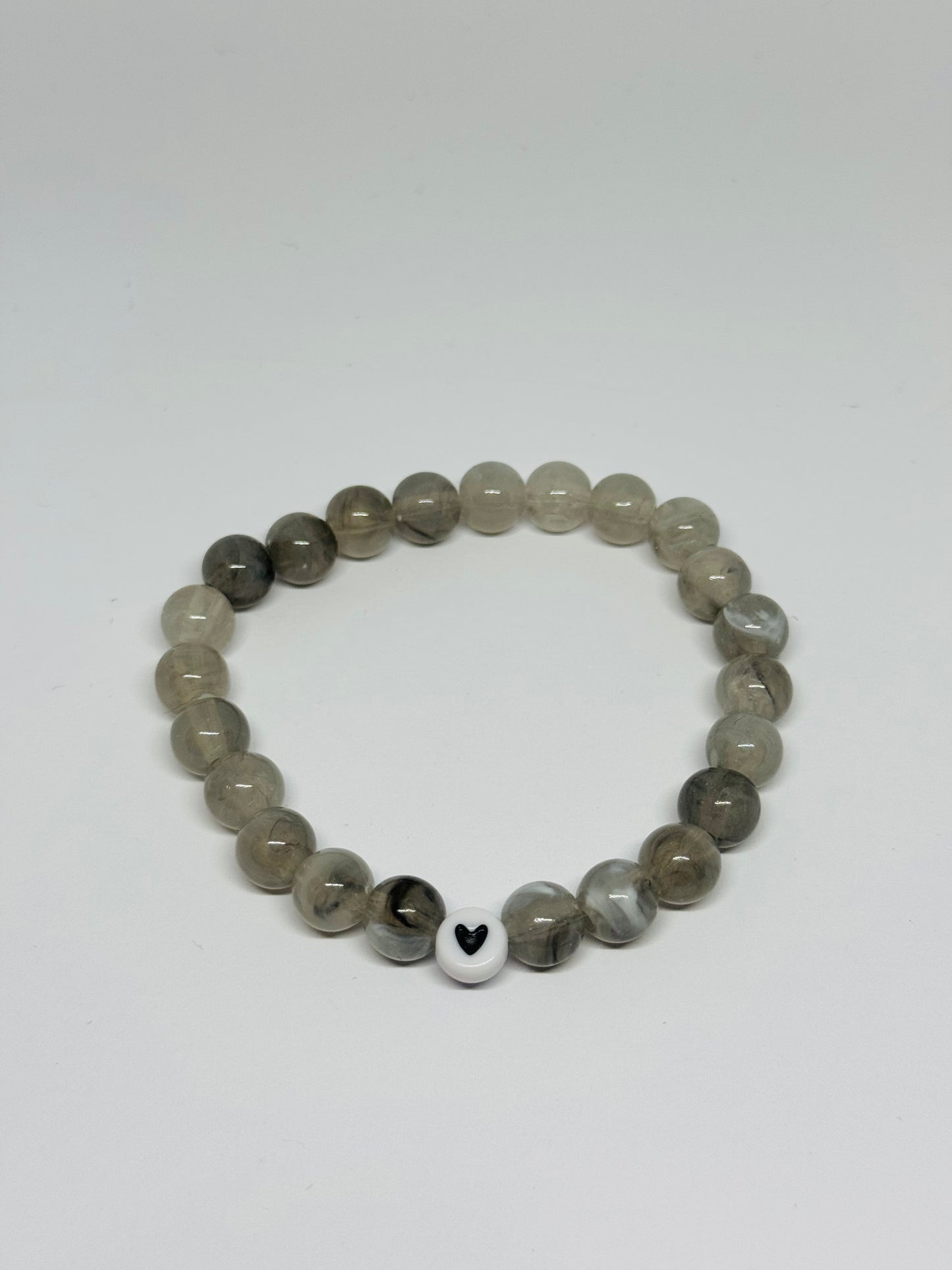 Glass Beaded Bracelet - Heart