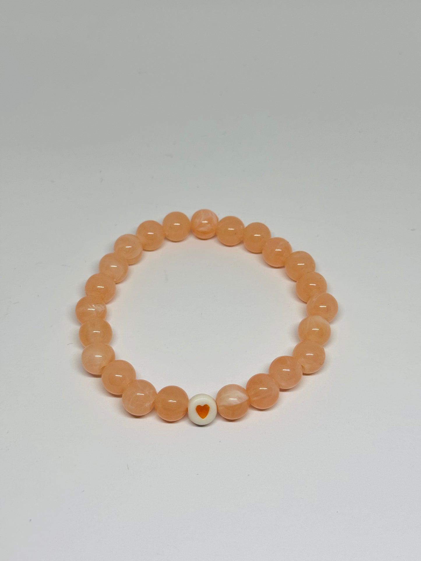 Glass Beaded Bracelet - Heart