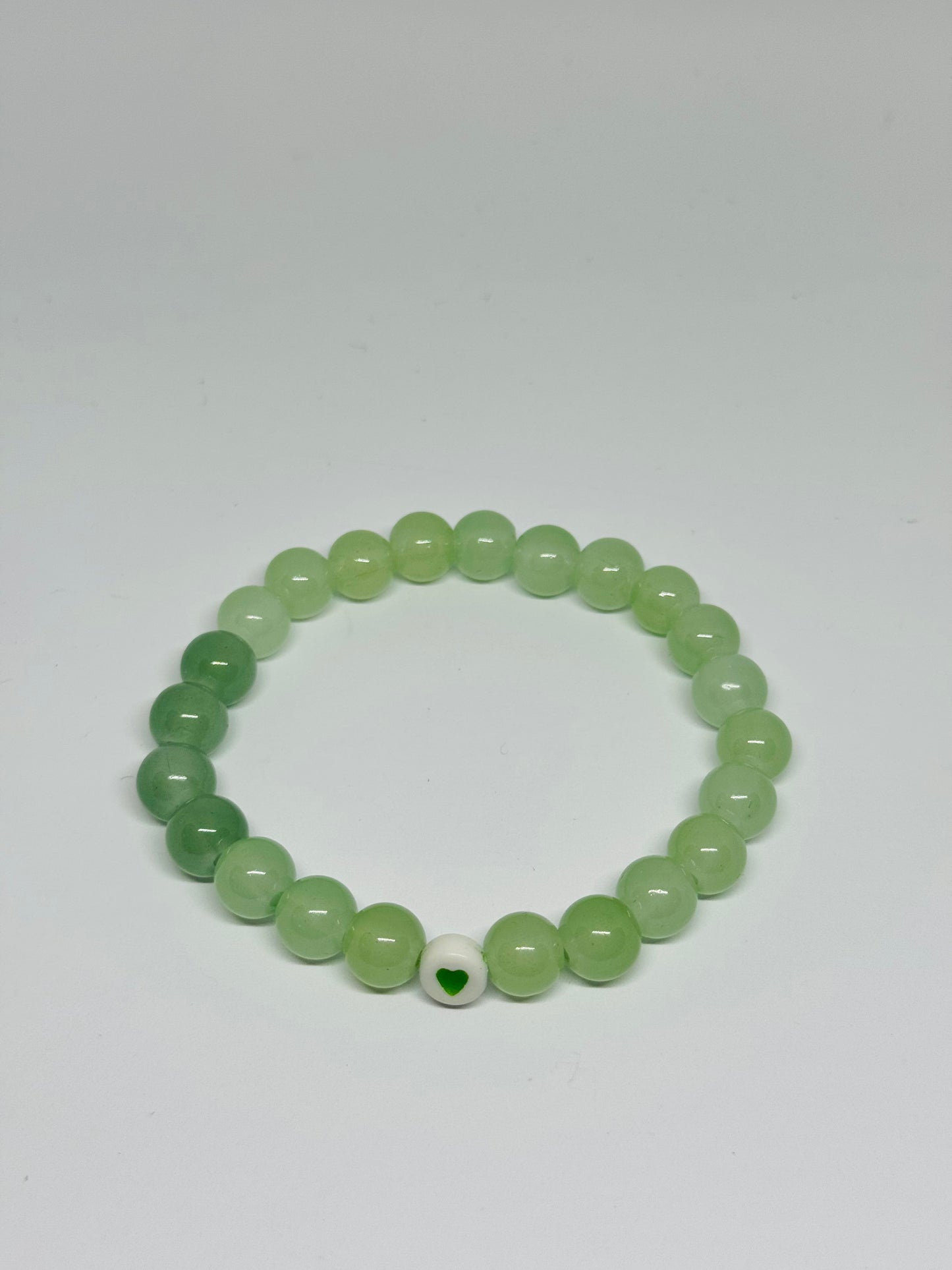 Glass Beaded Bracelet - Heart