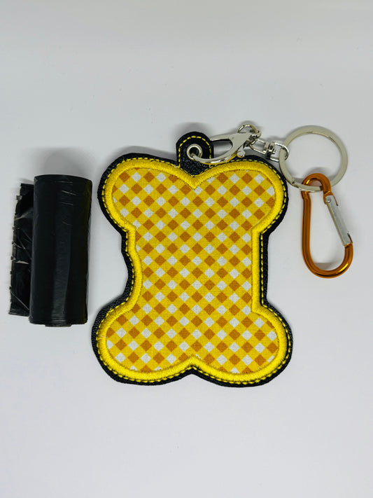 Poo Bag Holder - Daffodil Gingham