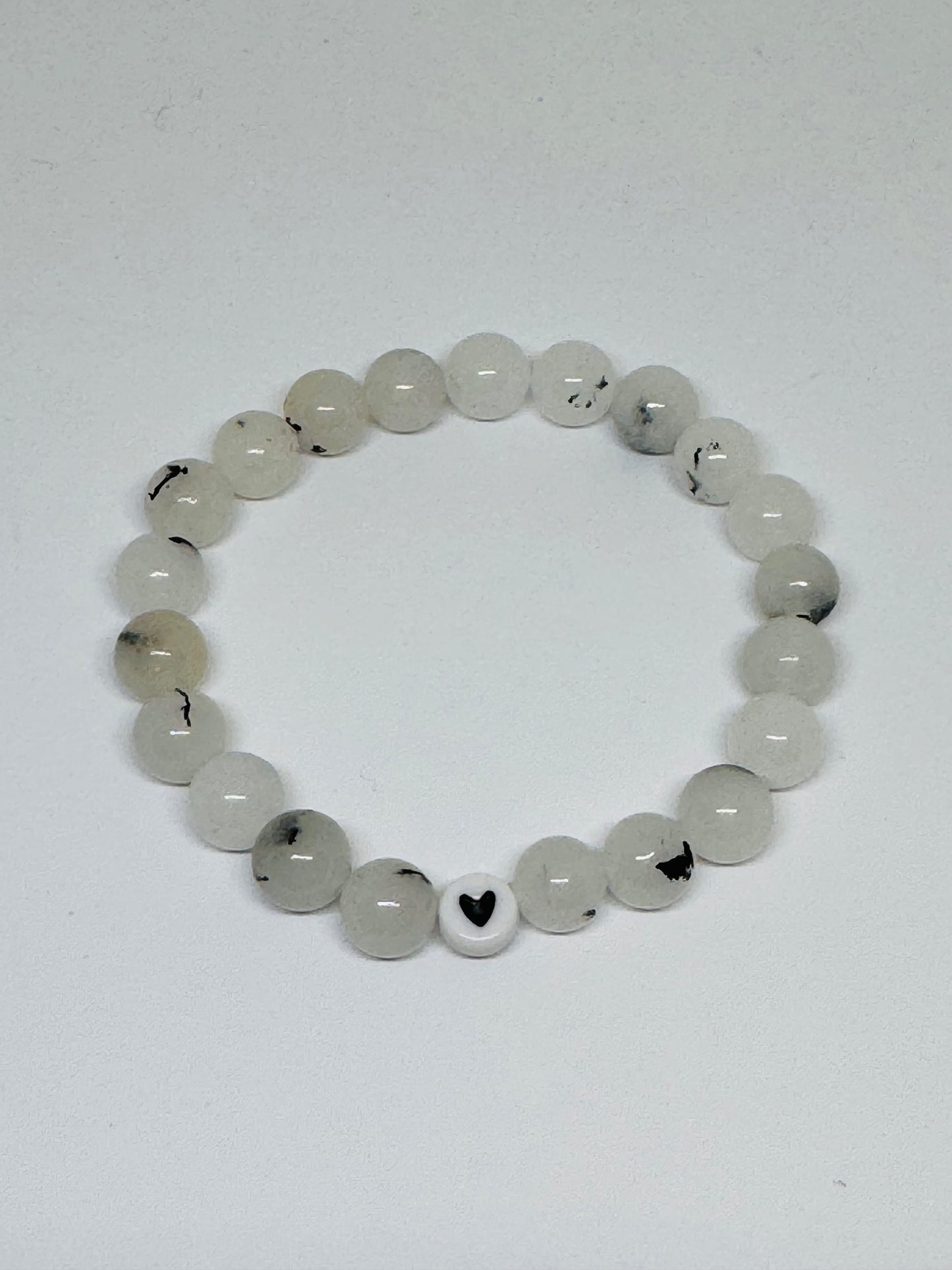 Glass Beaded Bracelet - Heart