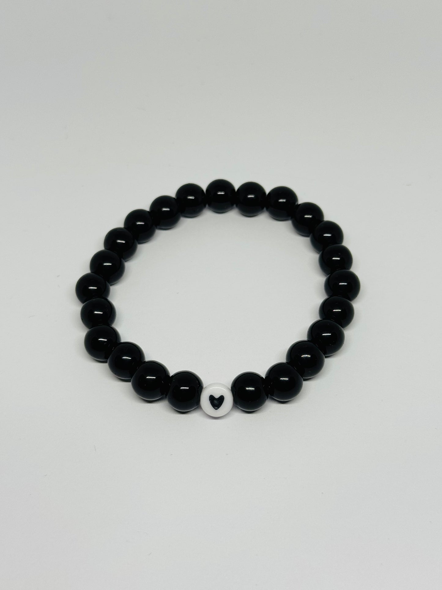 Glass Beaded Bracelet - Heart