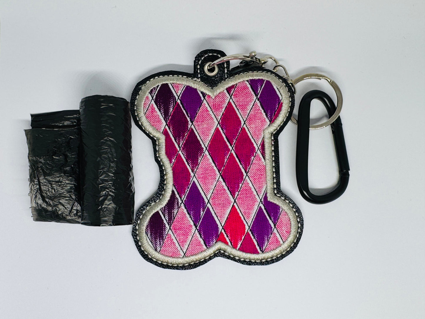 Poo Bag Holder - Argyle