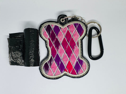 Poo Bag Holder - Argyle